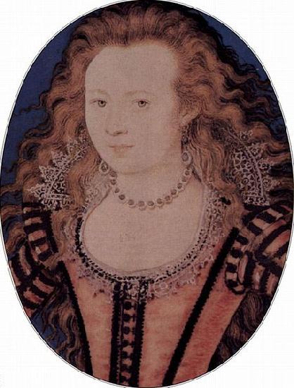 Nicholas Hilliard Elizabeth, Queen of Bohemia, daughter of James I